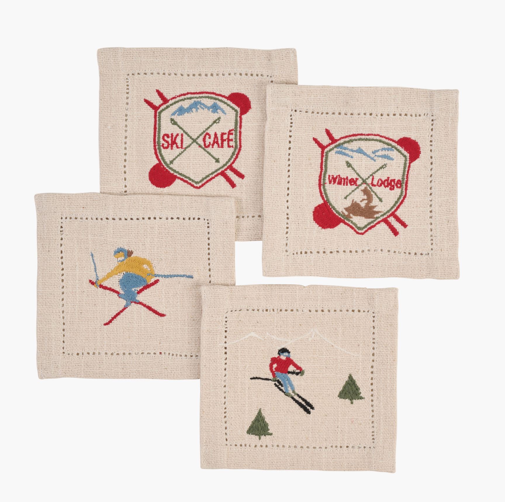 Drikkebrikke multi - 13x13 cm multi - 1