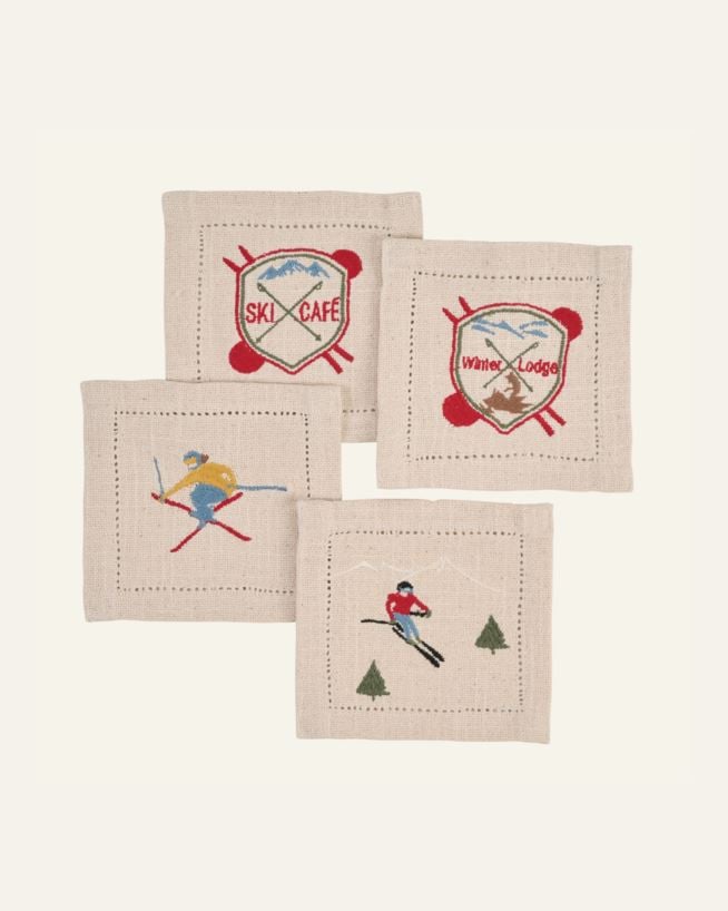 Drikkebrikke multi - 13x13 cm multi - 1