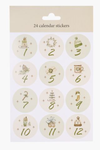 Kid Nostalgia Klistrelapper Tall 1-24 Multi Grønn 15x22 cm