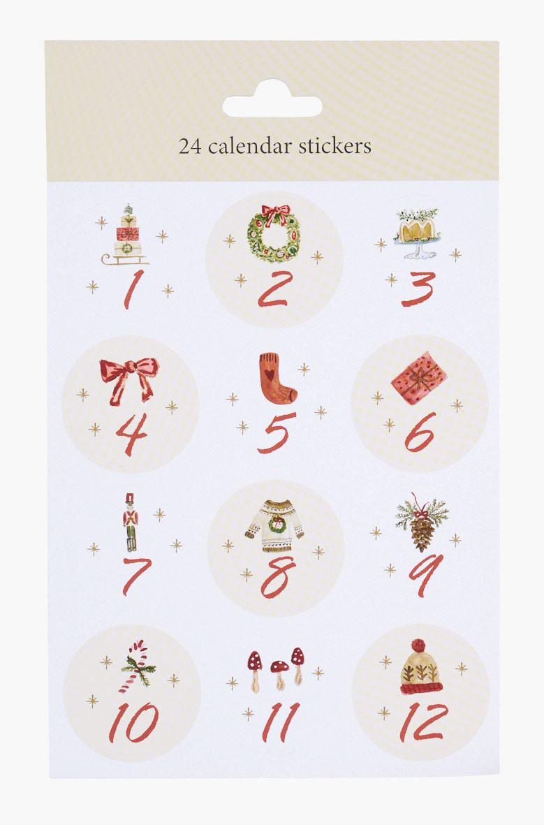 Klistrelapper tall 1-24 multi rød - 15x22 cm multi rød - 1