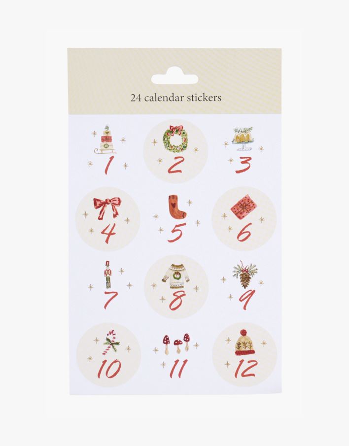 Klistrelapper tall 1-24 multi rød - 15x22 cm multi rød - 1