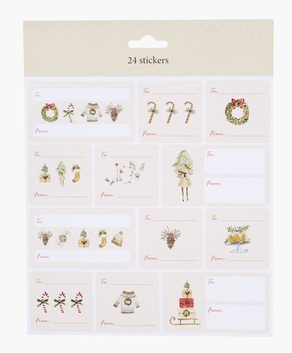 Klistrelapper til/fra multi - 20x22 cm multi - 1