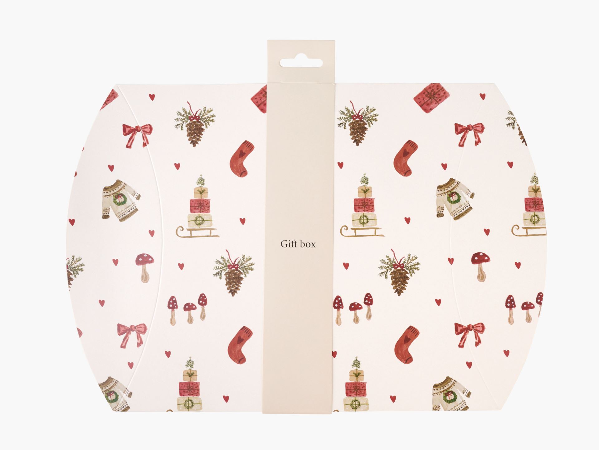 Gaveeske multi rød - 35x24 cm multi rød - 1