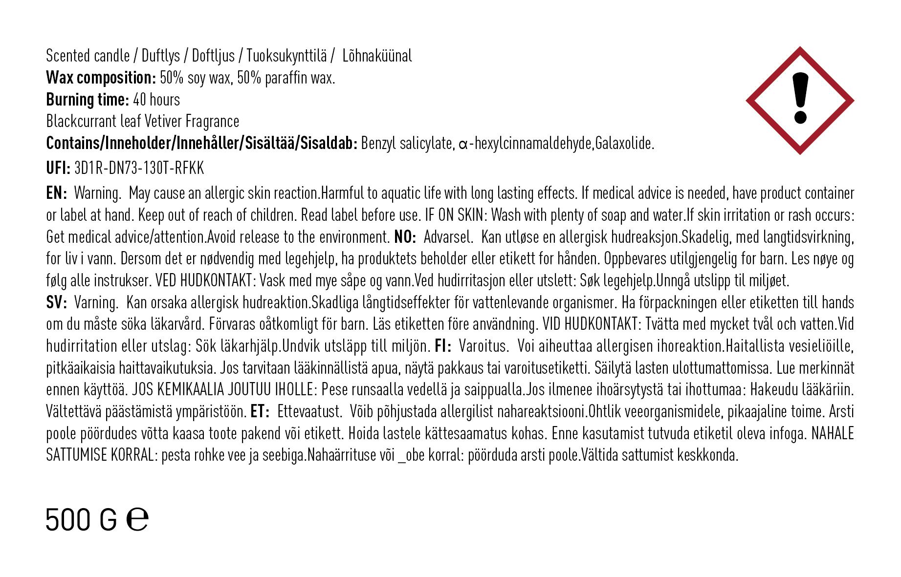 Duftlys lys blå - 6