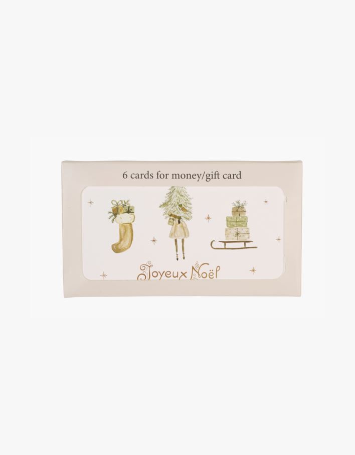 Dobbelt kort m/pengelomme multi - 16,5x9 cm multi - 1