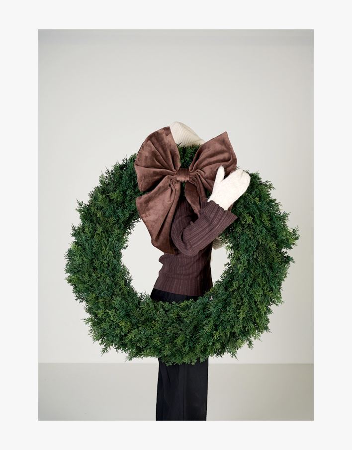 Krans multi grønn - ø96,5x17 cm multi grønn - 1