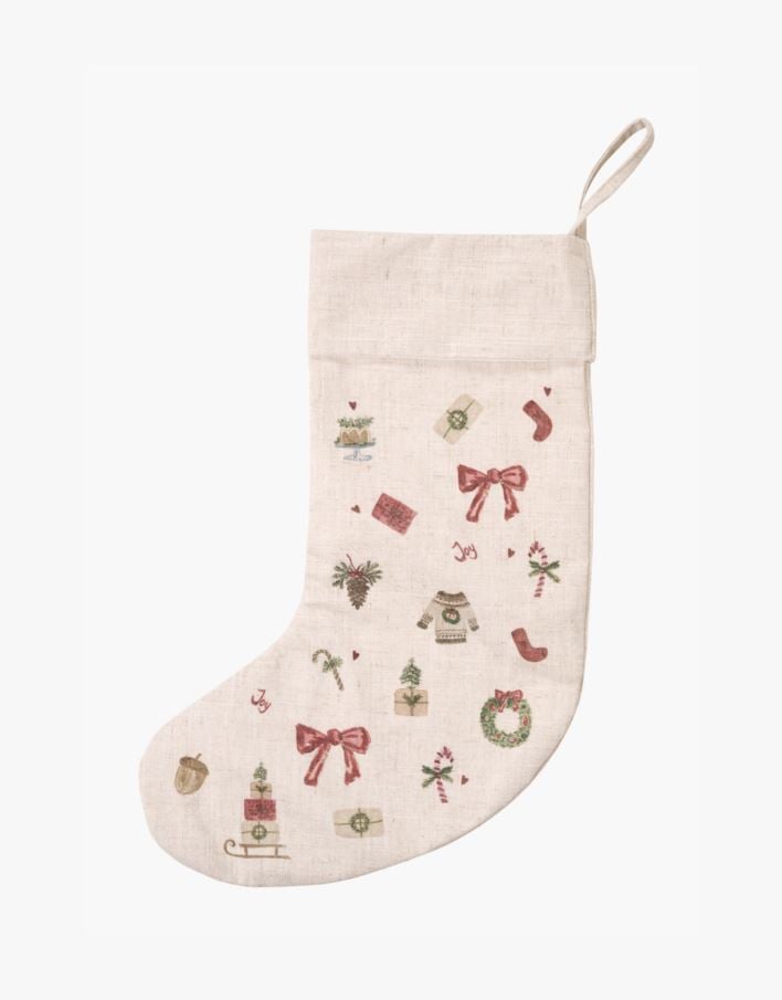 Julestrømpe multi rød - 35x50 cm multi rød - 1