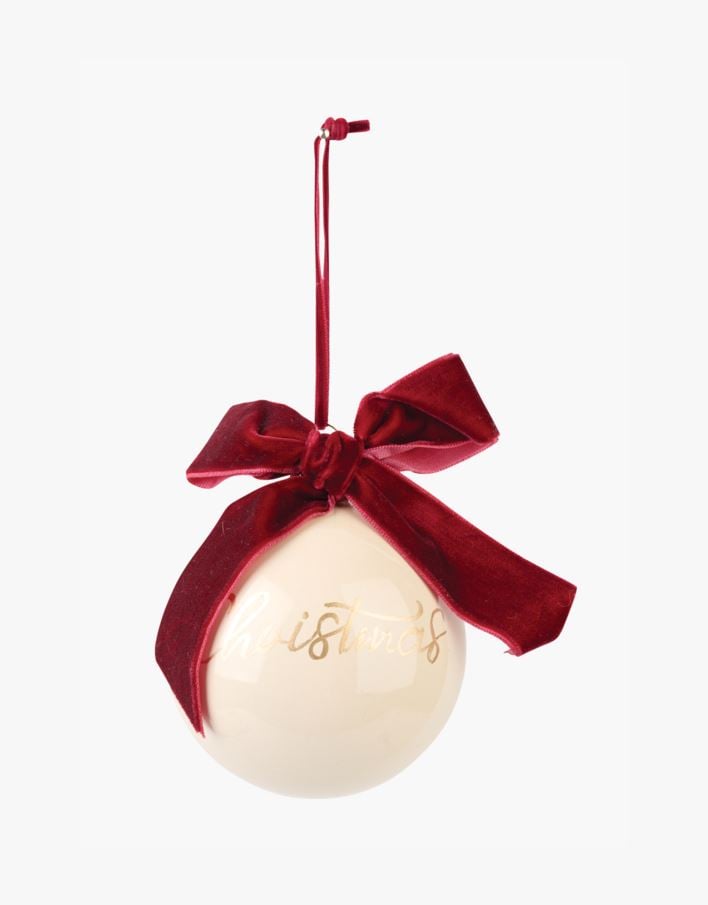 Julekule multi rød - ø8 multi rød - 1