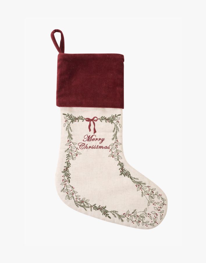 Julestrømpe multi rød - 47x31 cm multi rød - 1