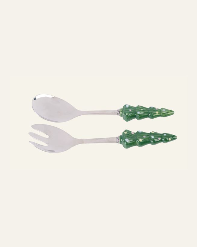 Salatbestikk grønn - 22,5x6 cm grønn - 1