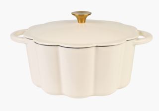 Kid Flower Støpejernsgryte Rund Krem 4300ml