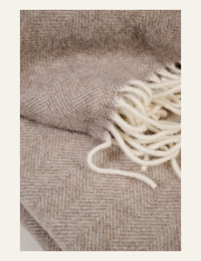 Ullpledd lys brun - 2