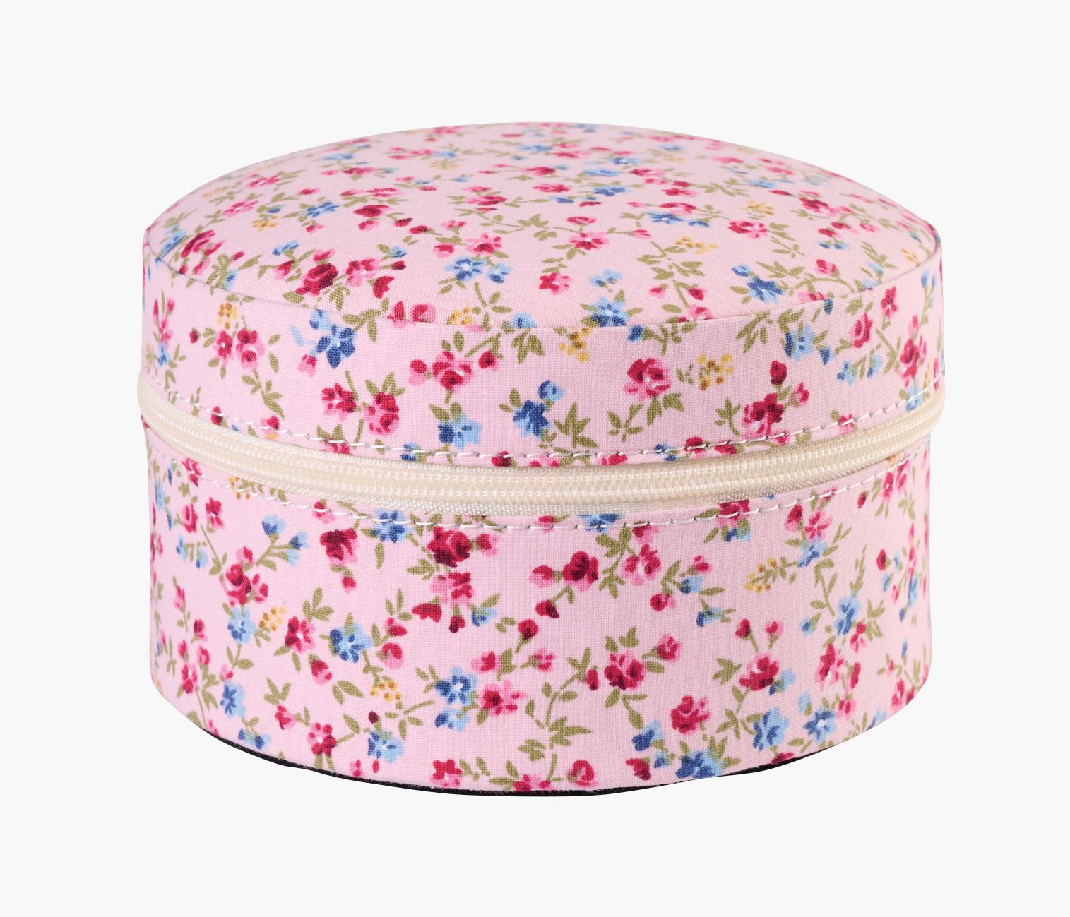 Smykkeskrin m/glidelås rosa - 12x12 cm rosa - 1