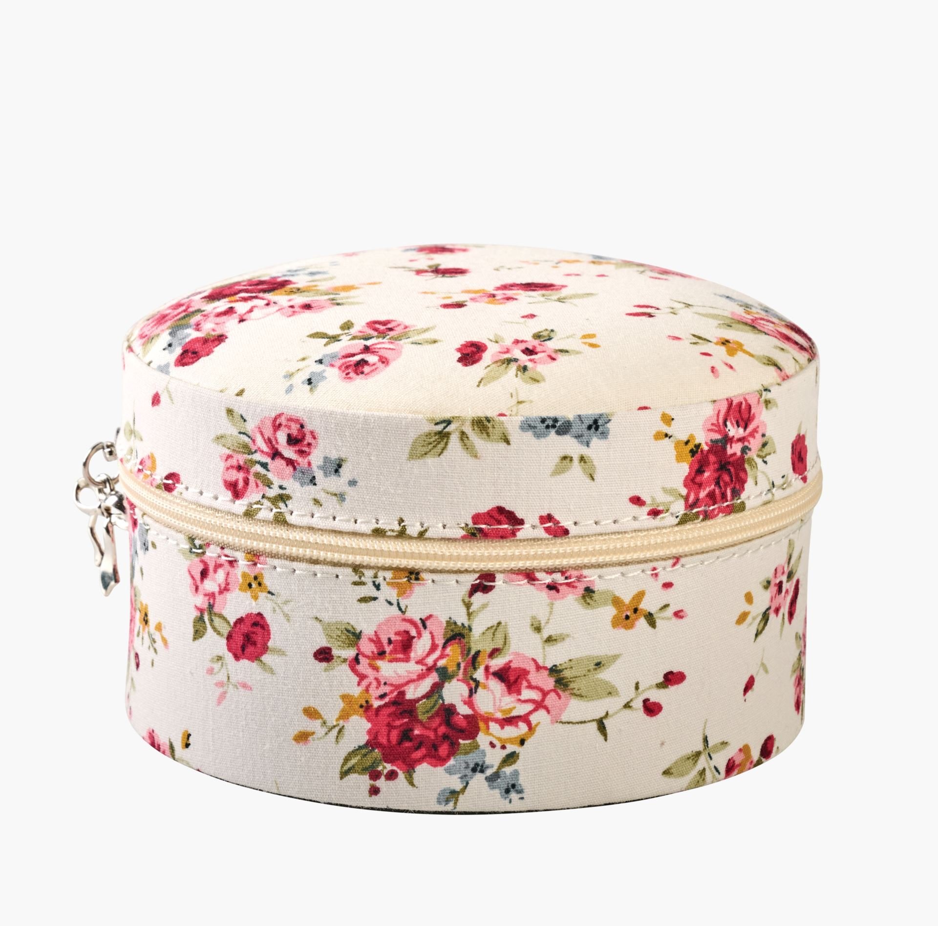 Smykkeskrin m/glidelås hvit - 12x12 cm hvit - 1