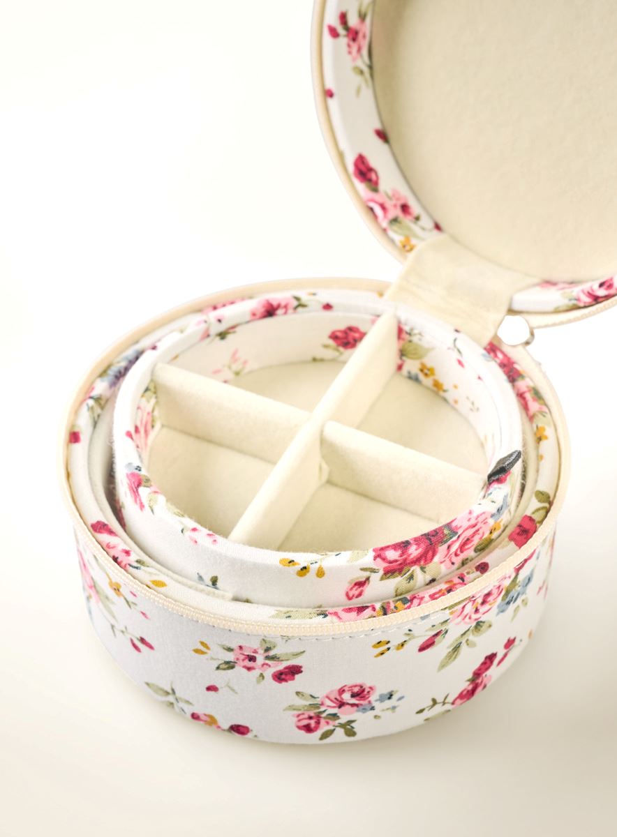 Smykkeskrin m/glidelås hvit - 4