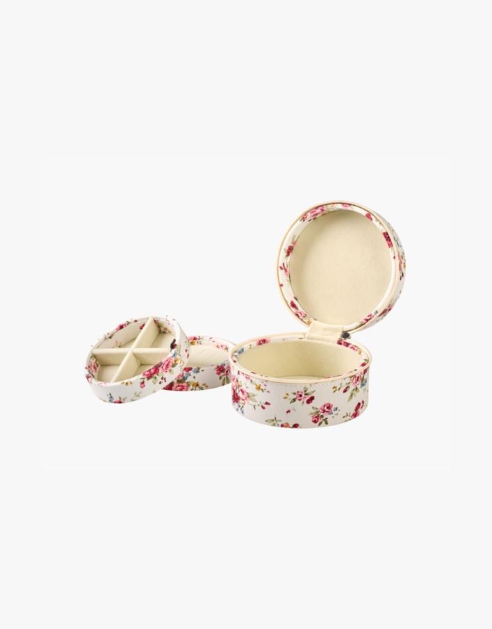 Smykkeskrin m/glidelås hvit - 12x12 cm hvit - 1