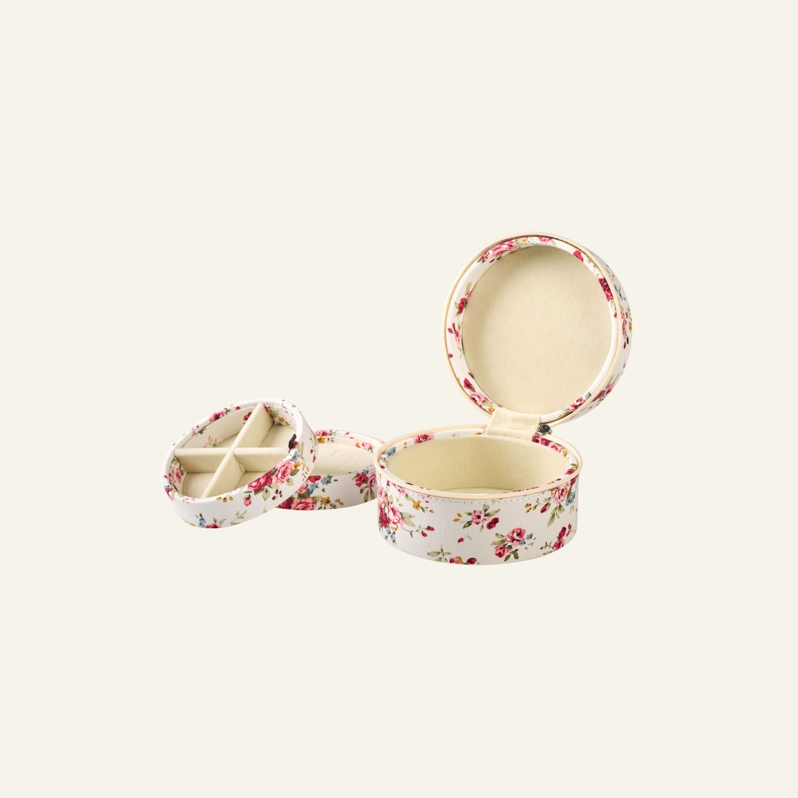 Smykkeskrin m/glidelås hvit - 3