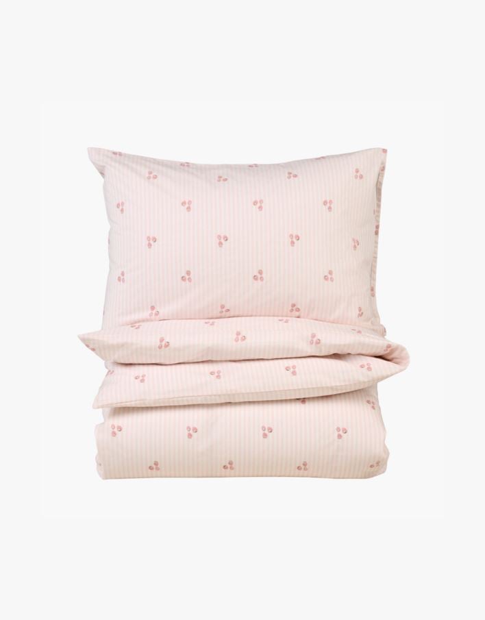 Bomull sengesett rosa - 200x220 cm rosa - 1