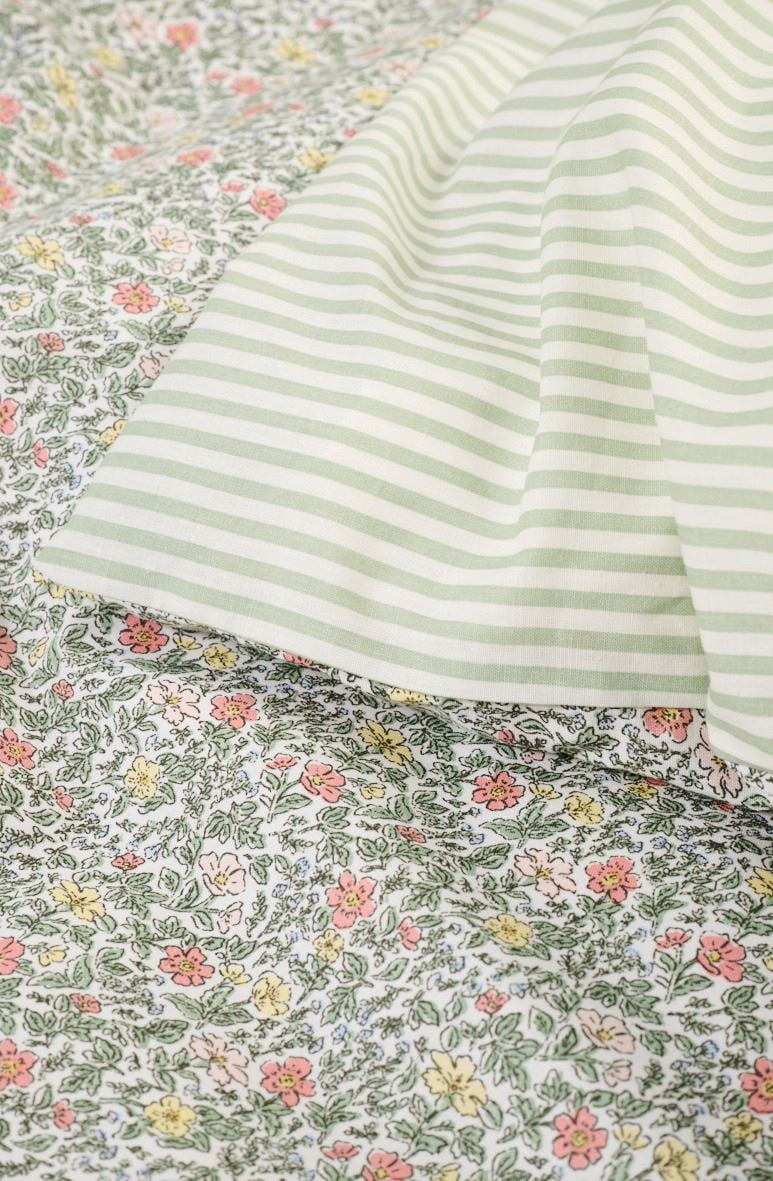 Bomull sengesett multi - 5