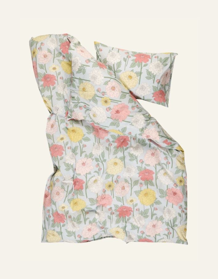 Bomull sengesett multi blå - 3