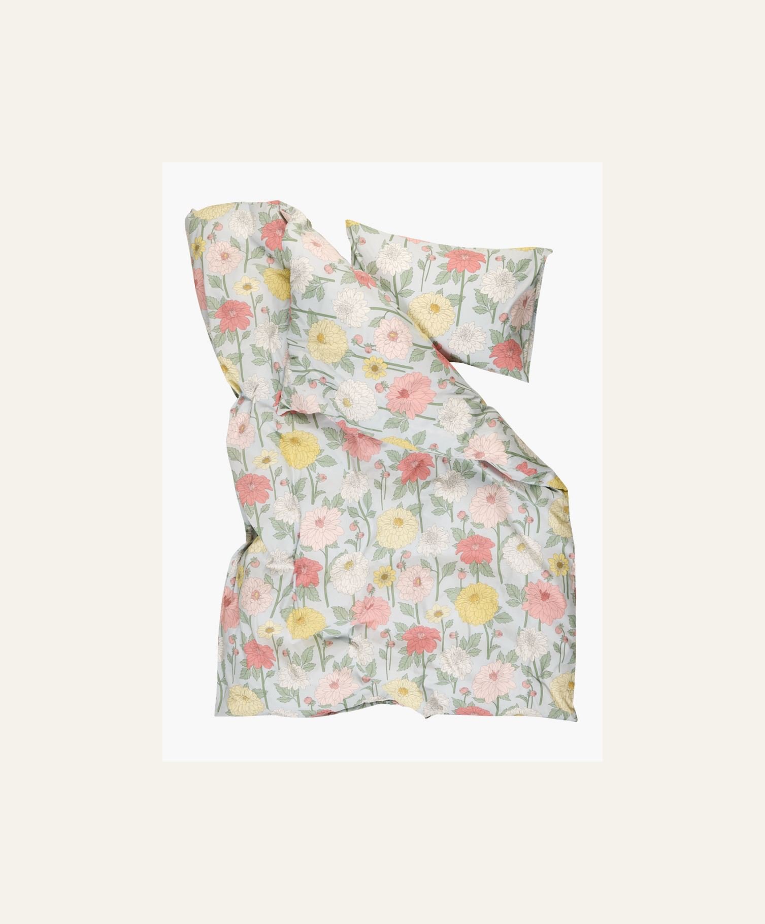 Bomull sengesett multi blå - 3