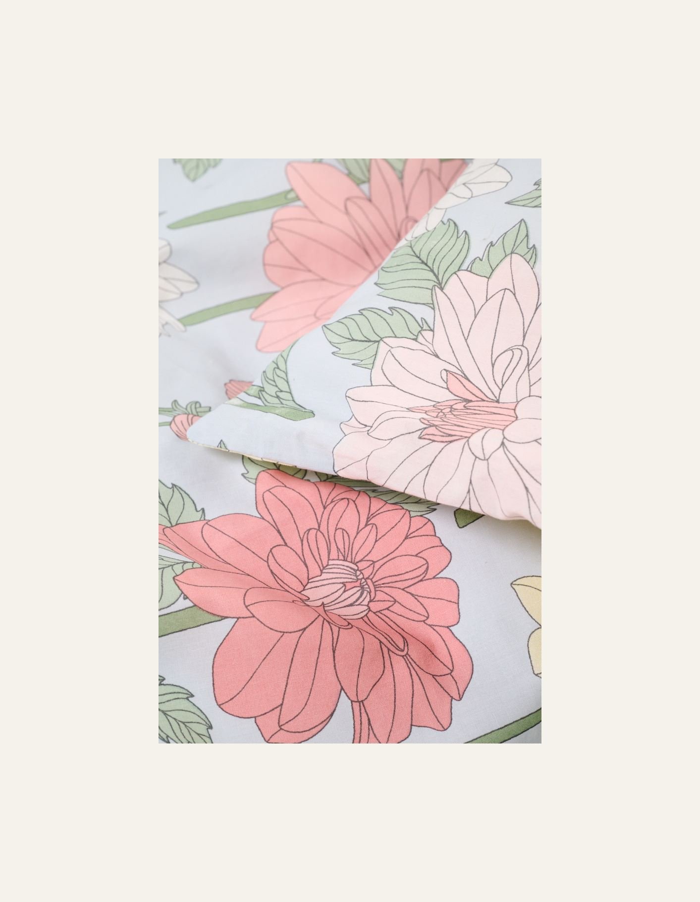 Bomull sengesett multi blå - 2