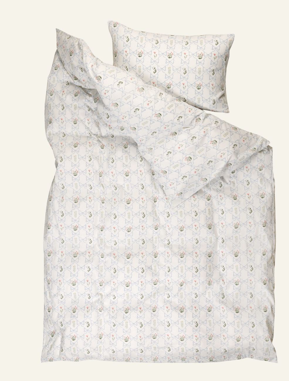 Bomull sengesett multi blå - 3