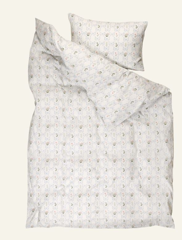 Bomull sengesett multi blå - 3