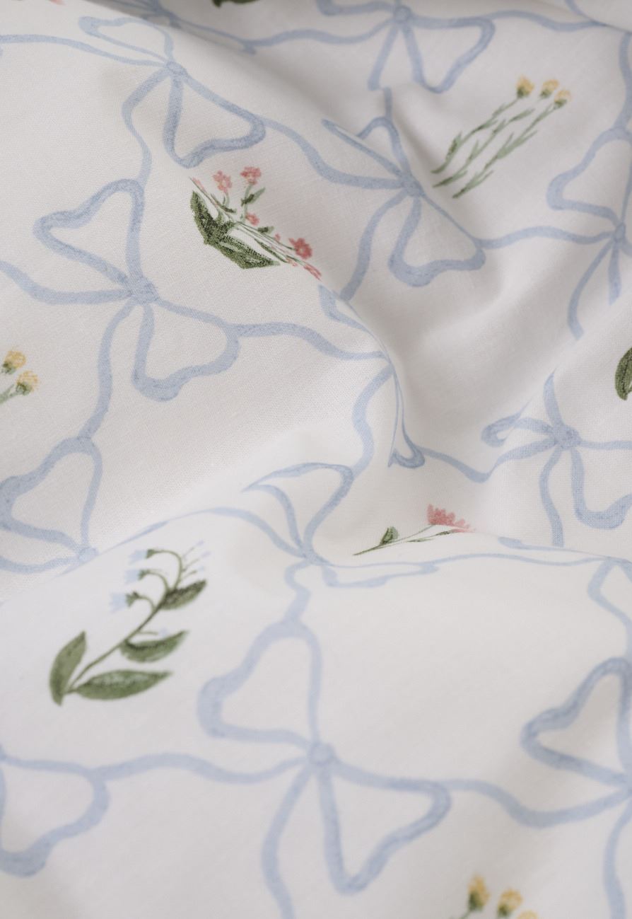 Bomull sengesett multi blå - 4