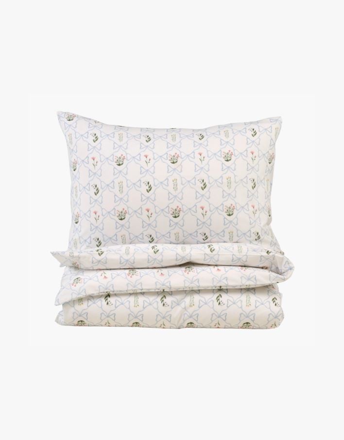 Bomull sengesett multi blå - 140x220 cm multi blå - 1