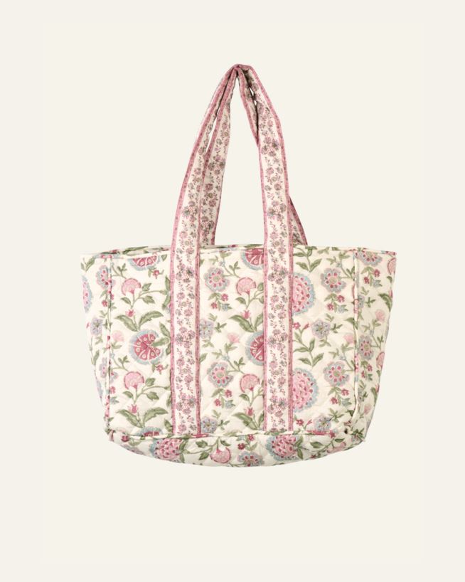 Liten tote bag multi rosa - 30x40 cm multi rosa - 1