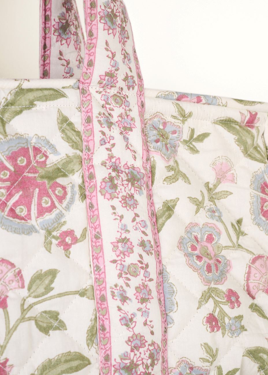 Liten tote bag multi rosa - 2