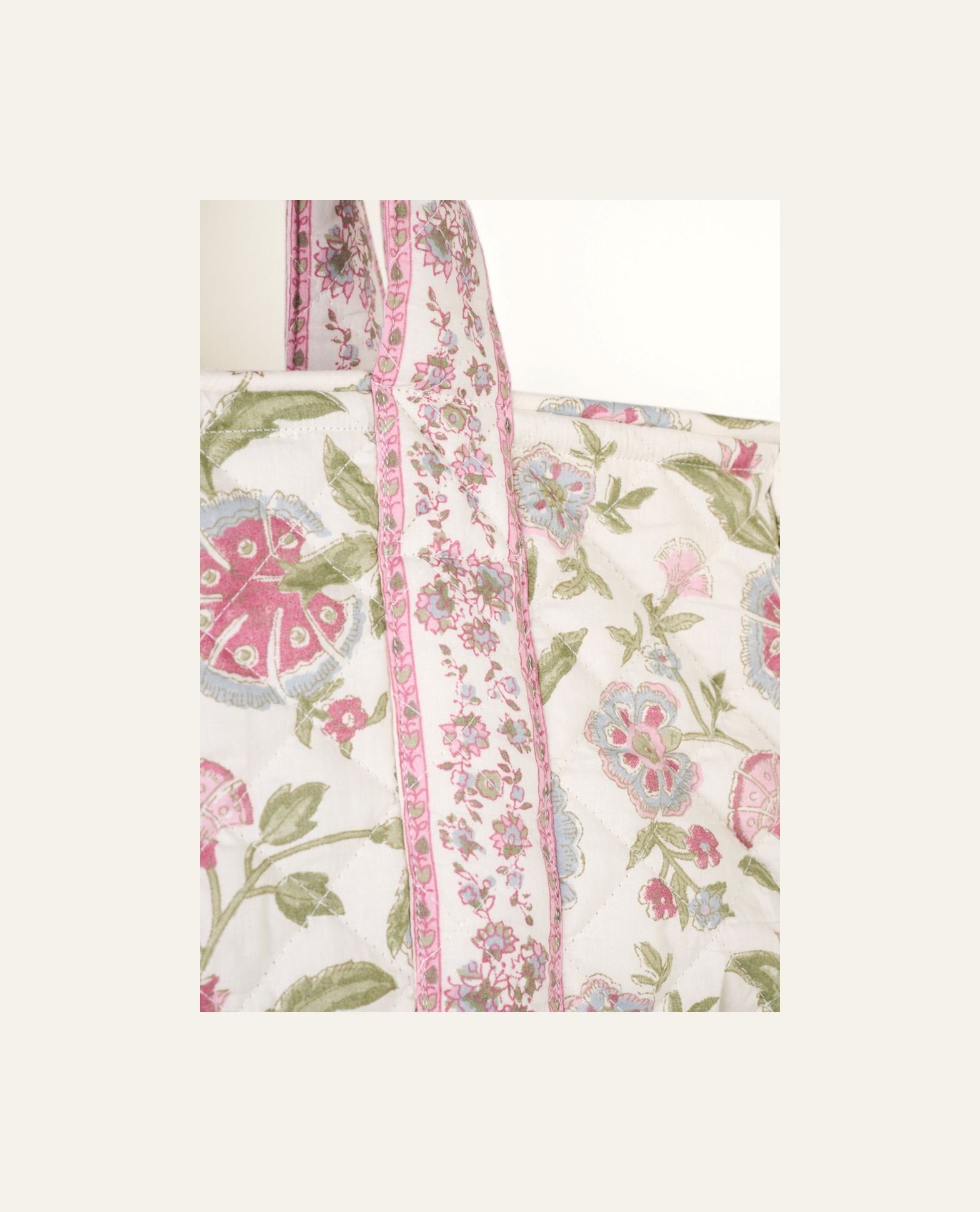 Liten tote bag multi rosa - 2