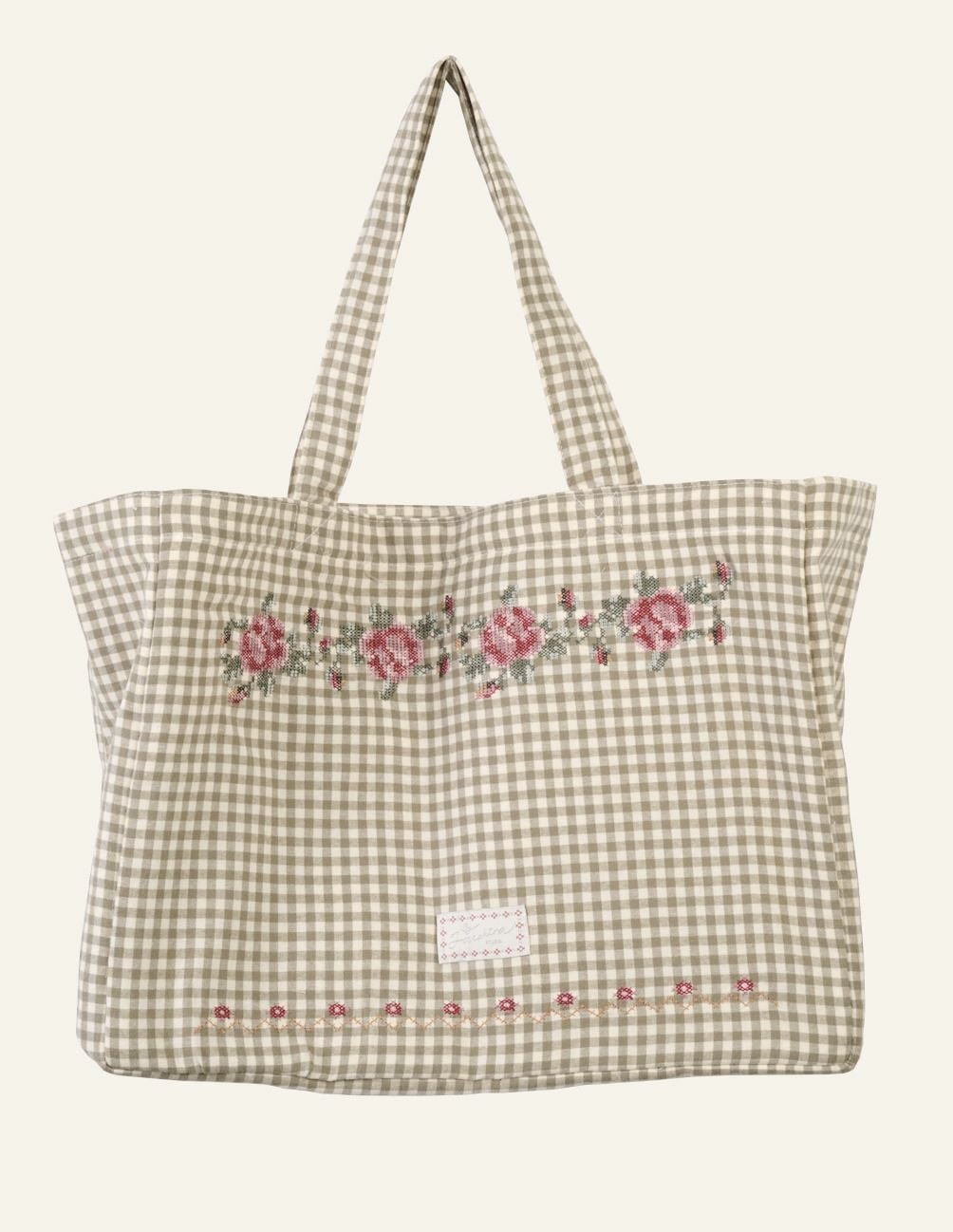 Totebag olivengrønn - 33x43 cm olivengrønn - 1