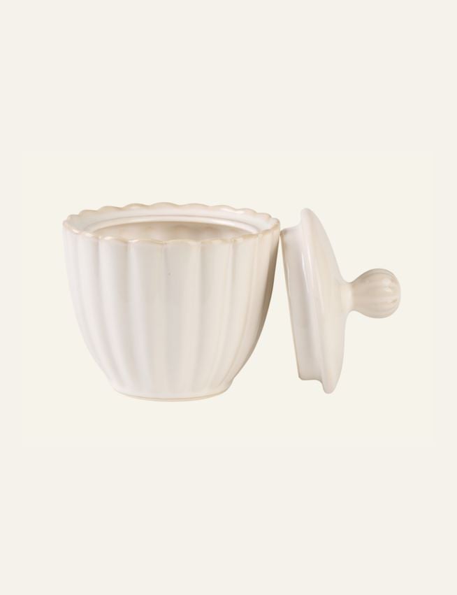 Sukkerskål hvit - 2