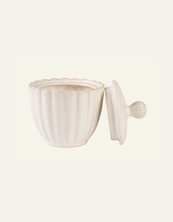 Sukkerskål hvit - 2