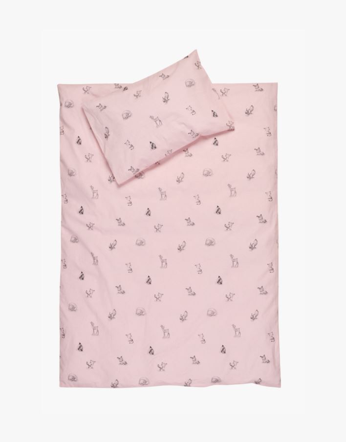 Sengesett baby lys rosa - 65x80/35x40 cm lys rosa - 1