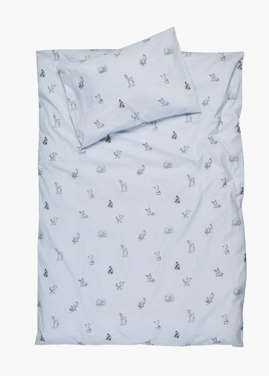 Sengesett baby blå - 65x80/35x40 cm blå - 1