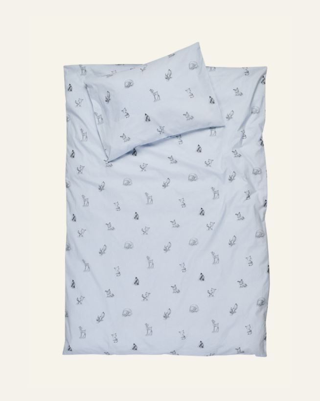 Sengesett baby blå - 65x80/35x40 cm blå - 1