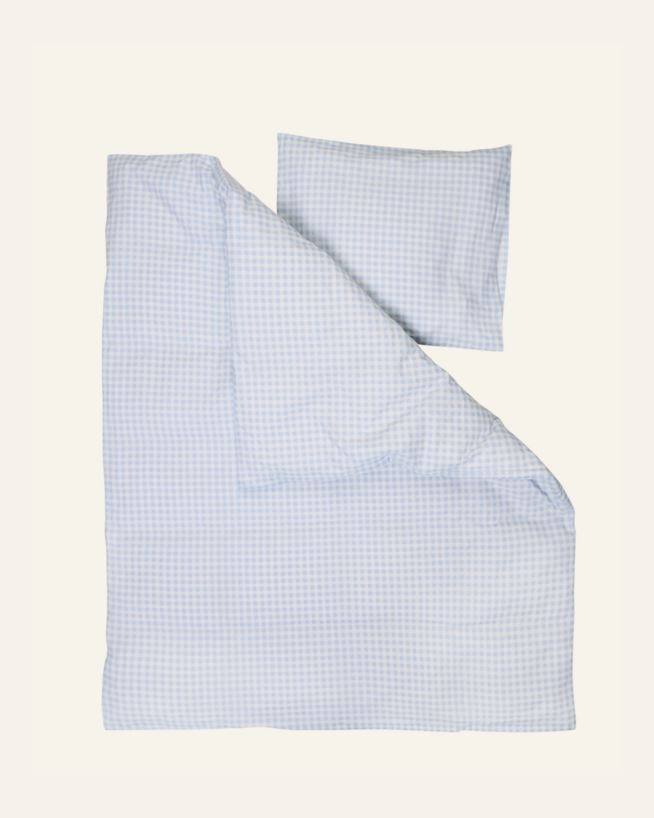 Sengesett baby lys blå - 65x80/35x40 cm lys blå - 1