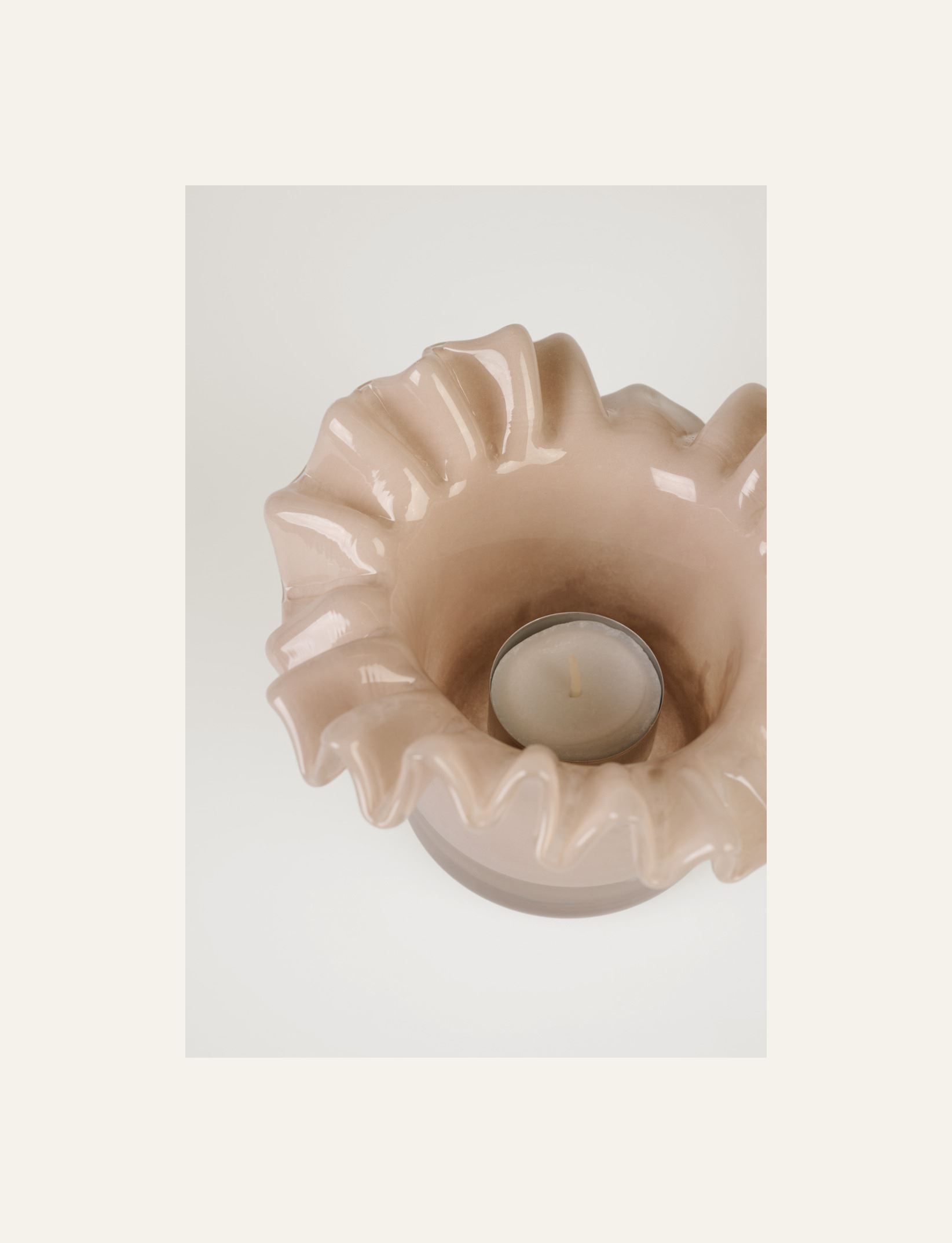 Telysholder taupe - 2