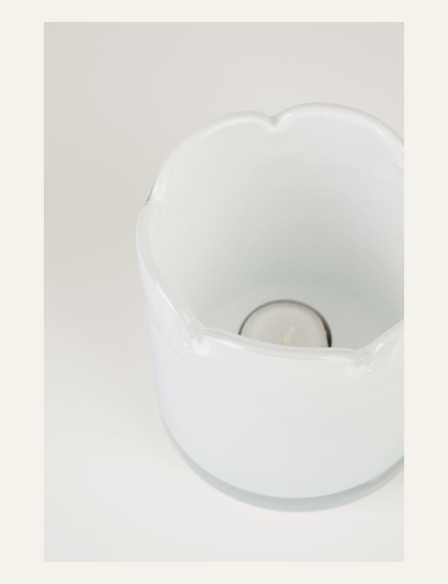 Telysholder hvit - 2