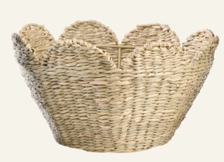 Kid Fiona Scallop Kurv Lys Natur 21x21x12 cm