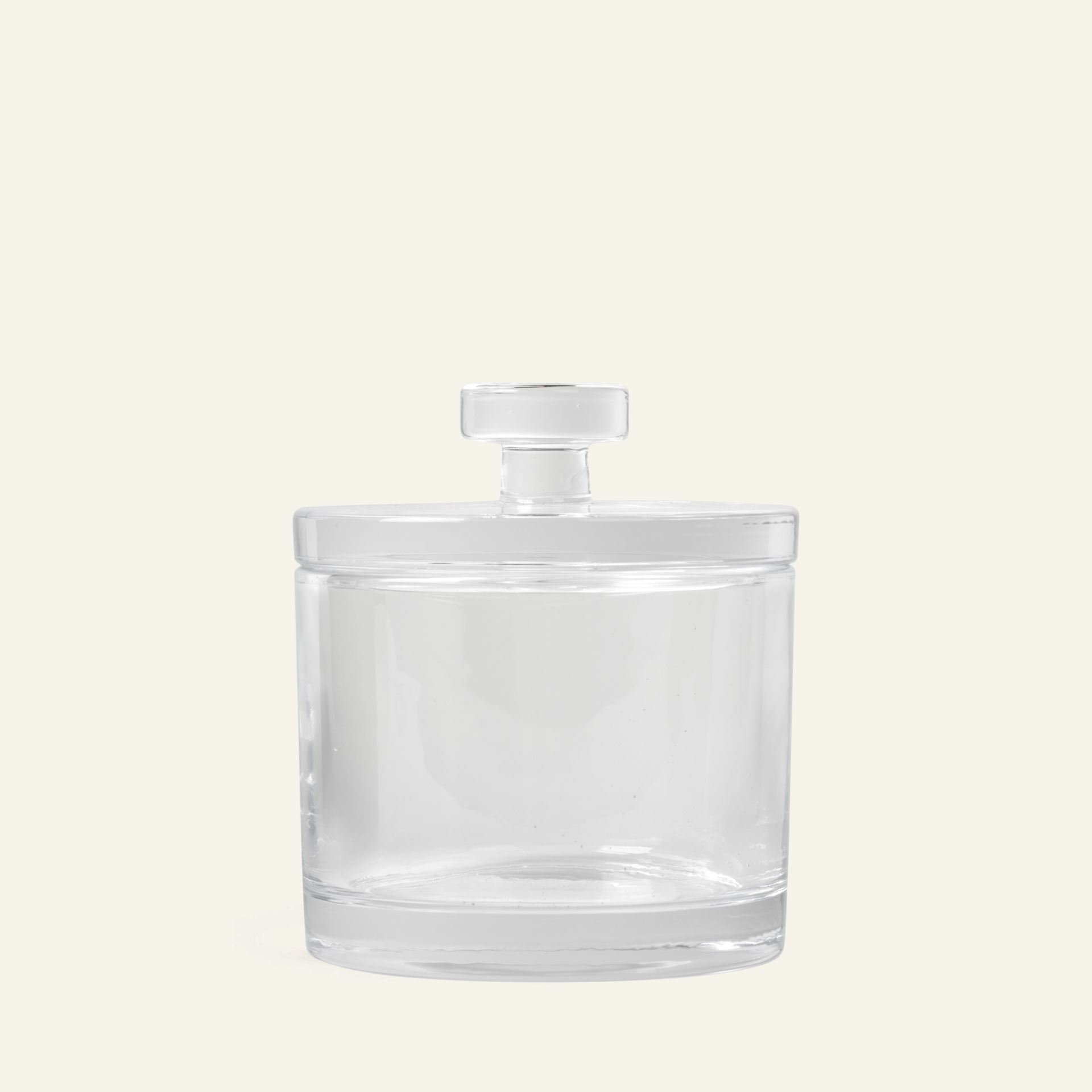 Glasskrukke m/lokk transparent - 7x7x13 cm transparent - 1
