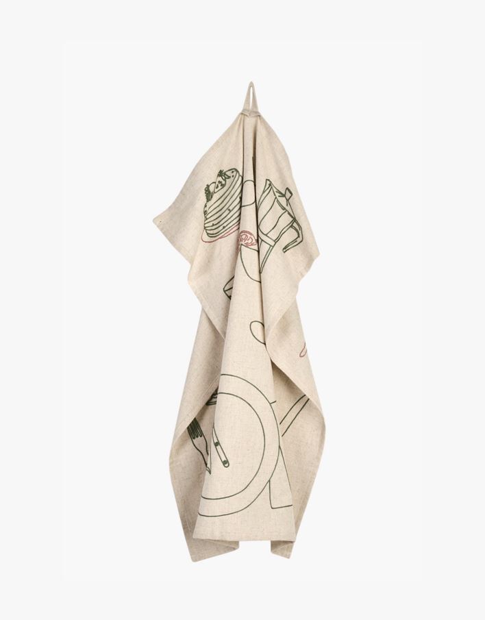 Kjøkkenhåndkle natur - 50x70 cm natur - 1