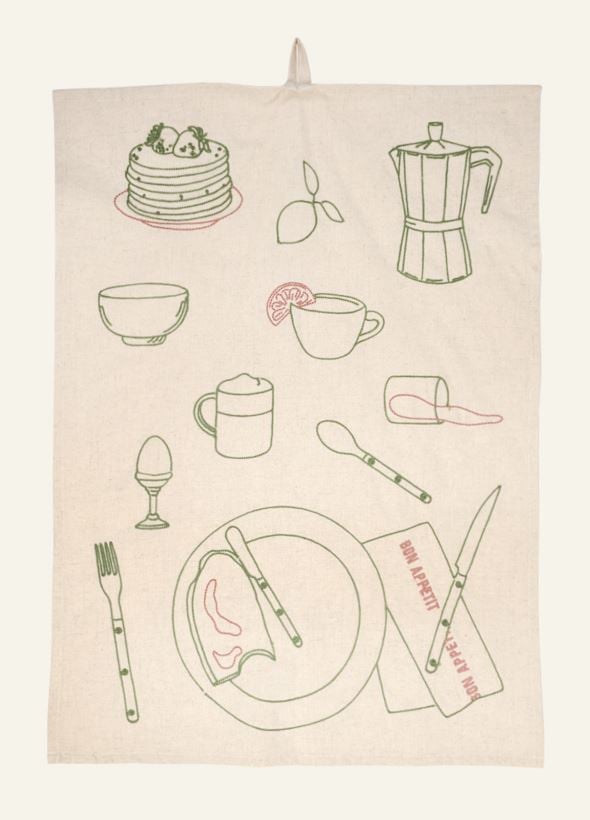 Kjøkkenhåndkle natur - 4