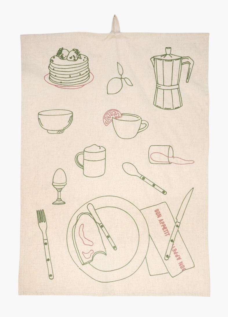 Kjøkkenhåndkle natur - 4