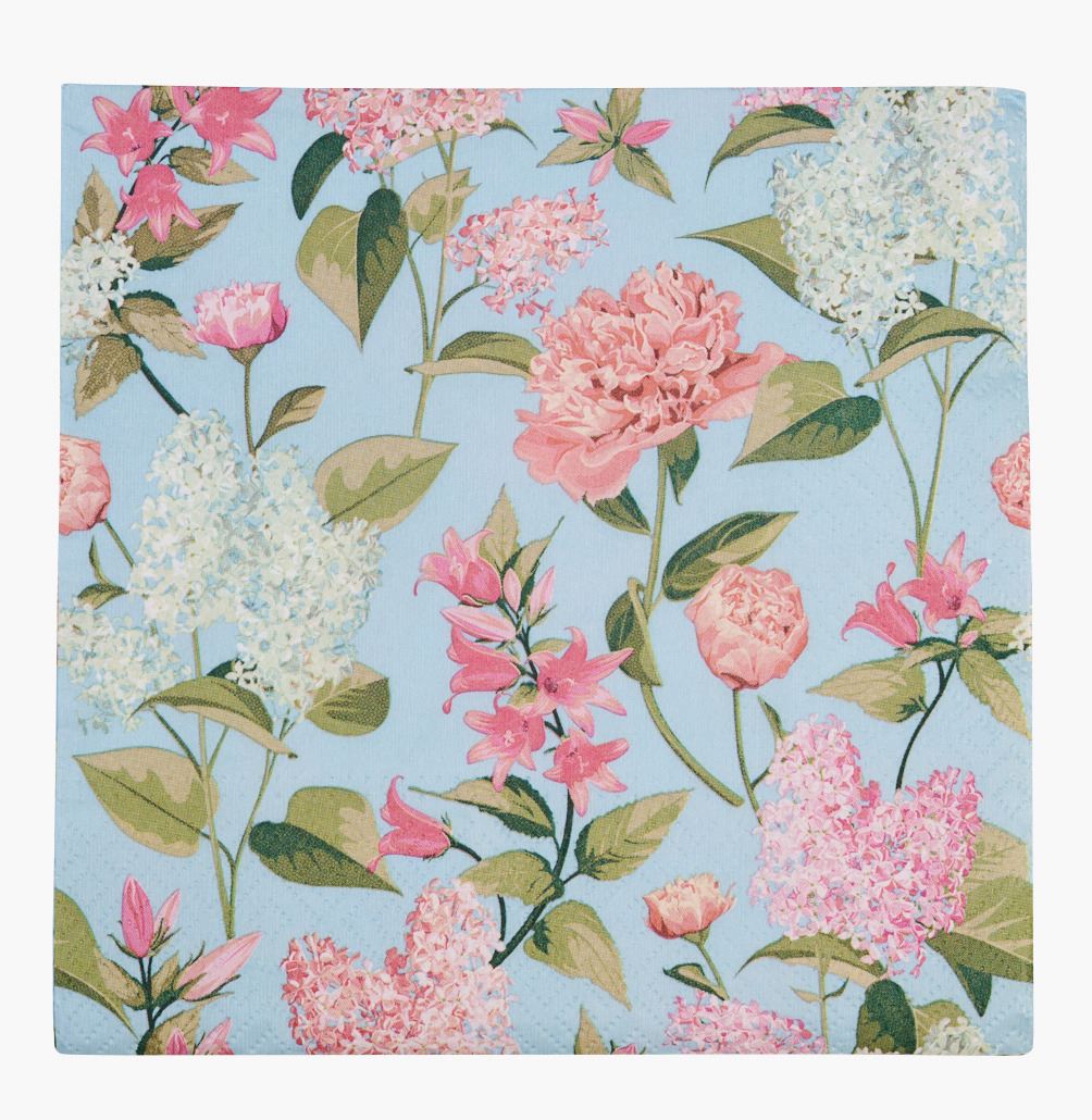 Papirservietter multi rosa - 33x33 cm multi rosa - 1