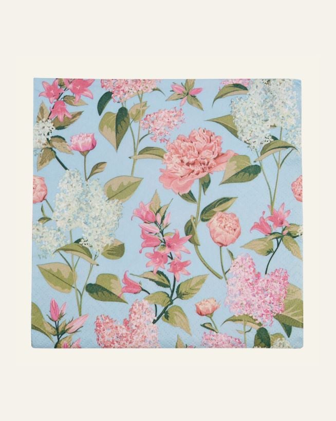Papirservietter multi rosa - 33x33 cm multi rosa - 1