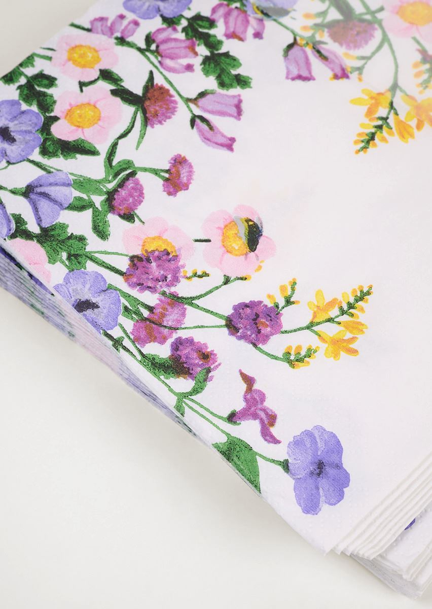 Papirservietter multi hvit - 2